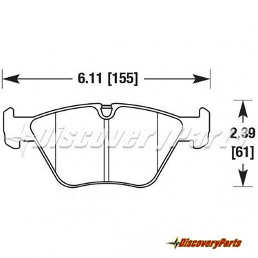 Carbotech CT946 BMW E46 Front Brake Pad Set